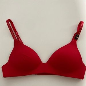 Victoria’s Secret Red Lightly-Lined Wireless Bra